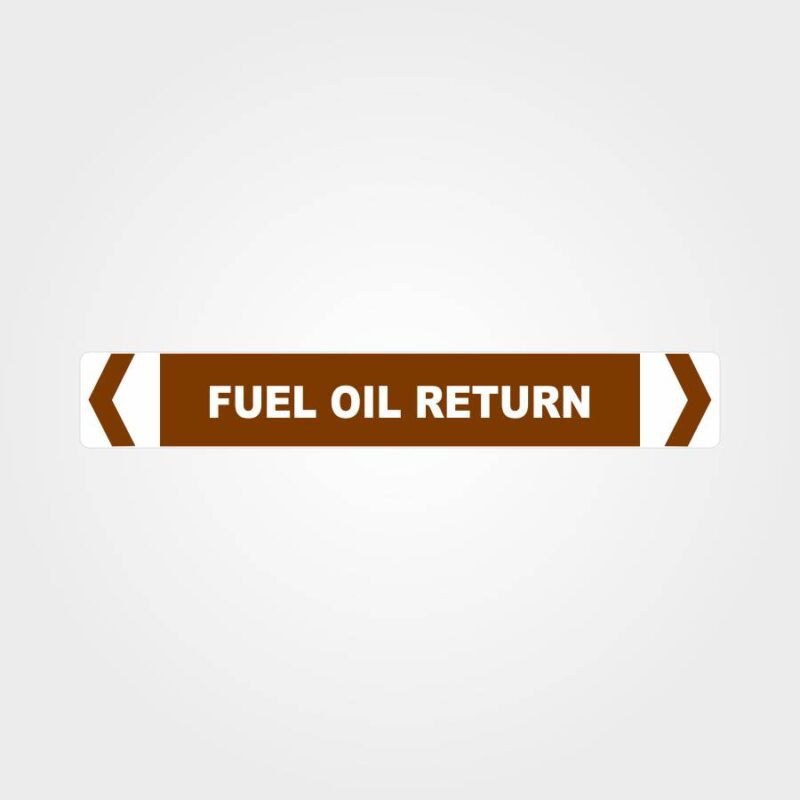 Fuel Oil Return Pipe Marker