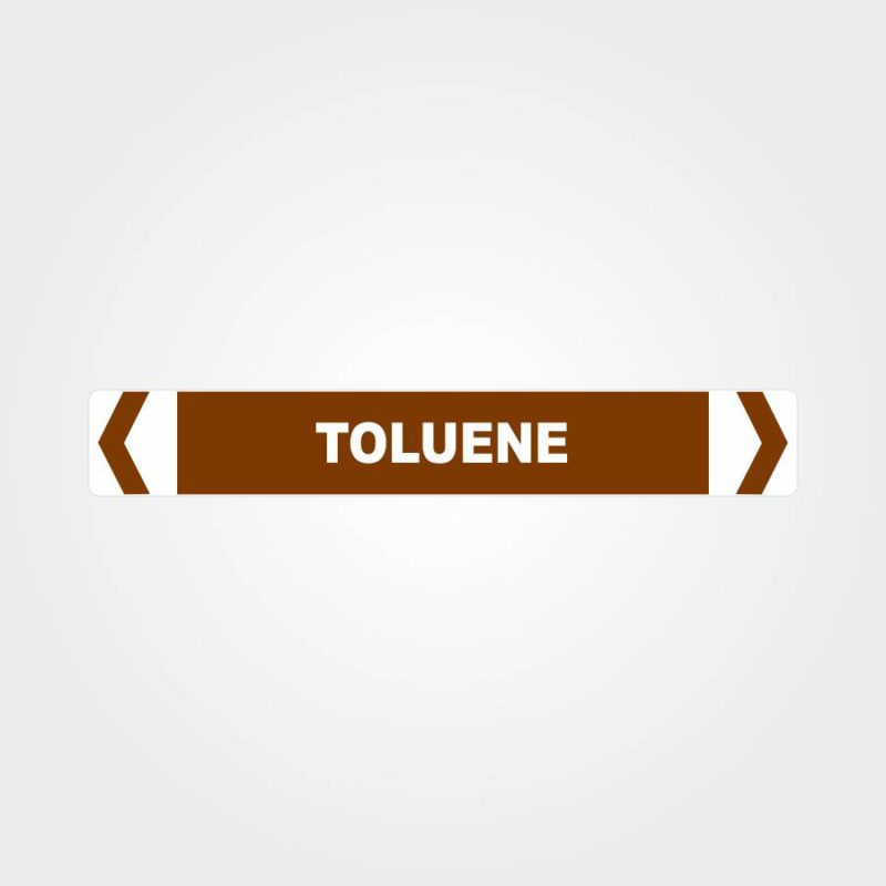 Toluene Pipe Marker