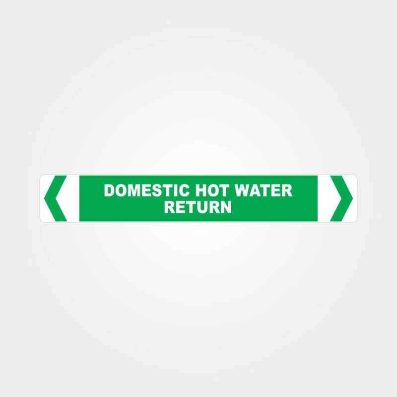 Domestic Hot Water Return Pipe Marker