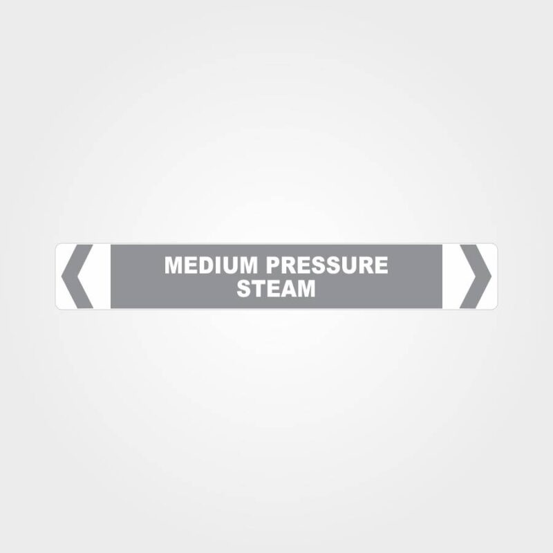 Medium Pressure Steam Pipe Marker