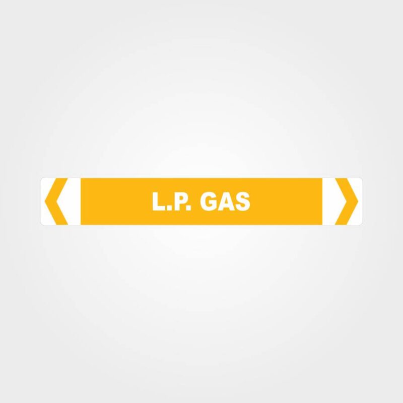 LP Gas Pipe Marker