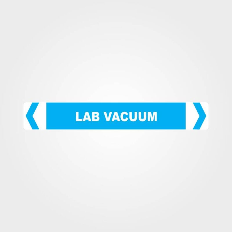 Lab Vacuum Pipe Marker