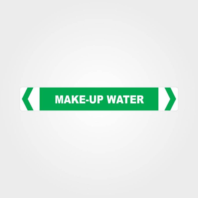 Make-Up Water Pipe Marker