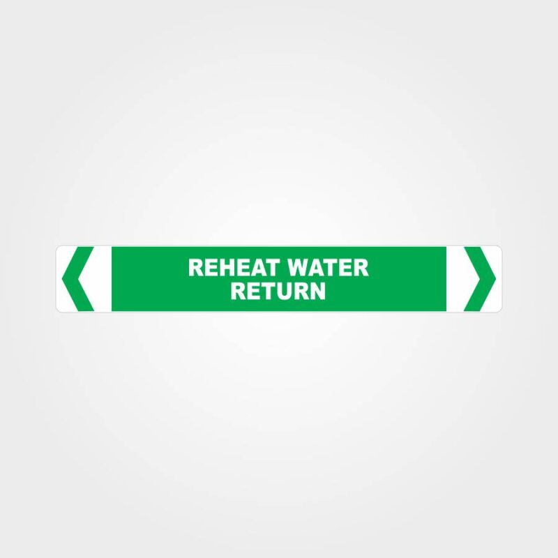 Reheat Water Return Pipe Marker