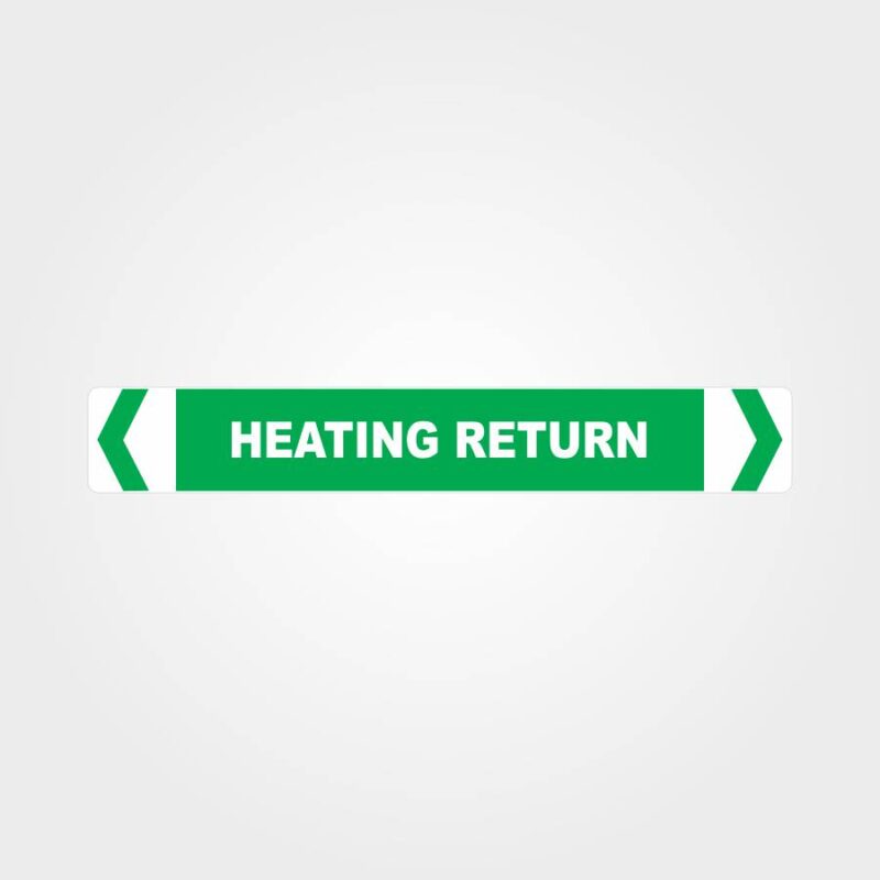 Heating Return Pipe Marker