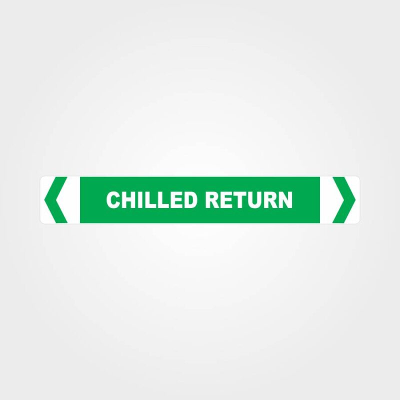 Chilled Return Pipe Marker