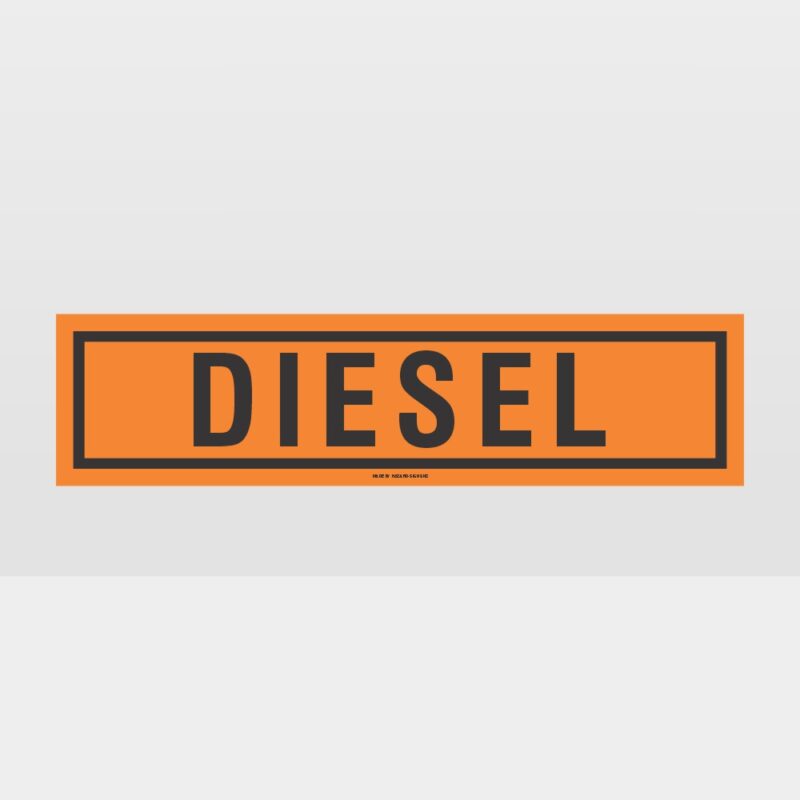 Diesel Hazchem Sign