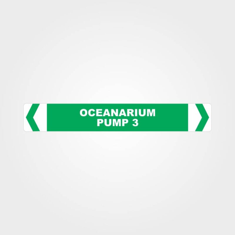 Oceanarium Pump 3 Pipe Marker