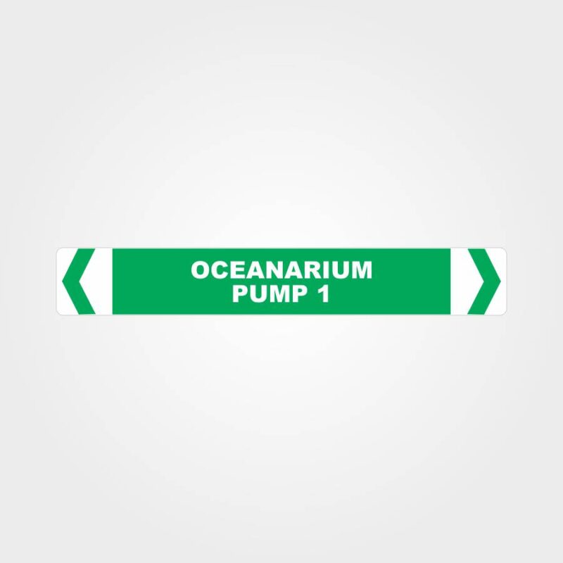 Oceanarium Pump 1 Pipe Marker