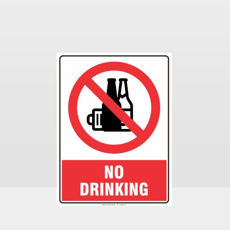 Prohibition No Drinking Alcohol Sign