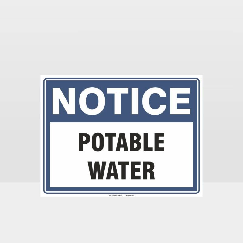 Potable Water Sign