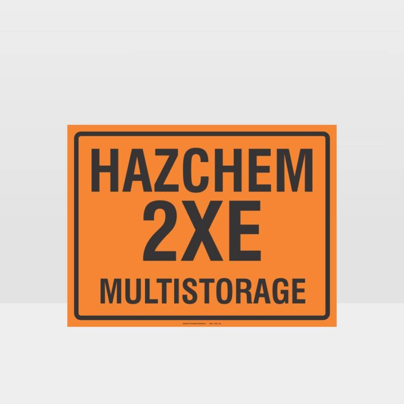 HAZCHEM 2XE Multi-storage Sign