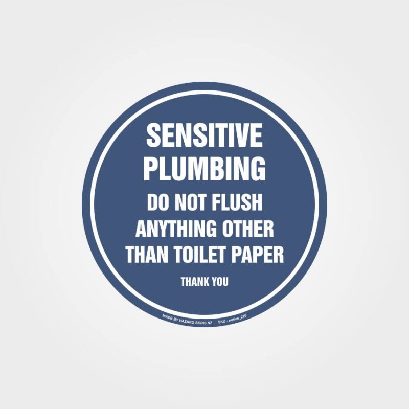 Sensitive Plumbing Sign