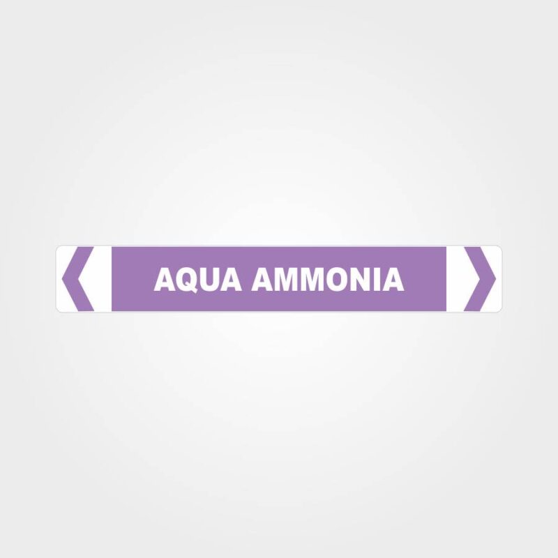 Aqua Ammonia Pipe Marker