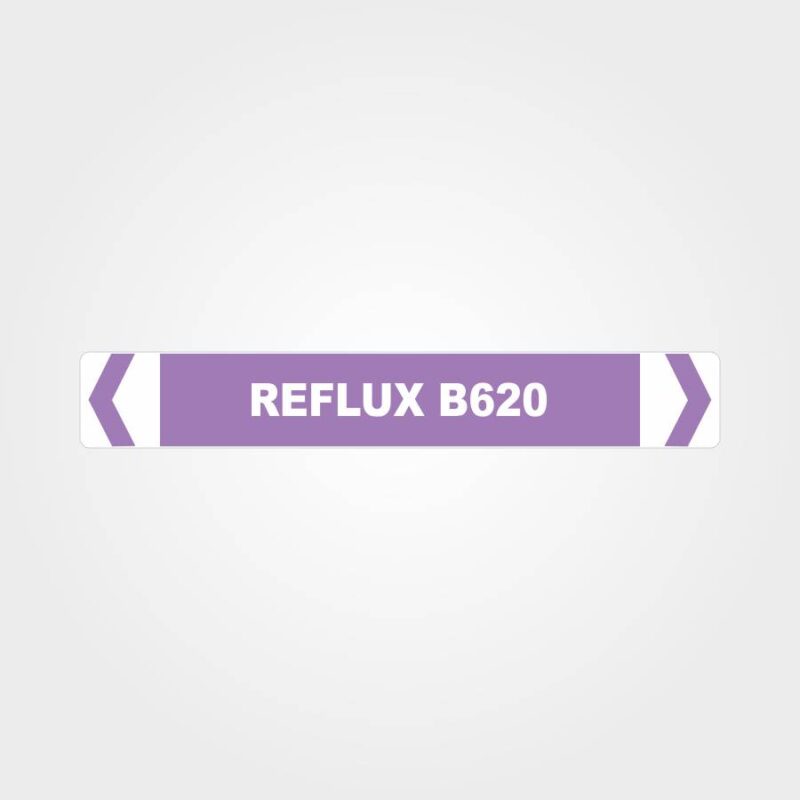 Reflux B620 Pipe Marker Label