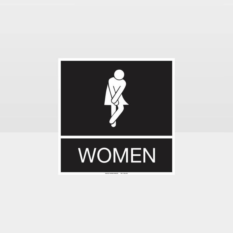 Funny Women Toilet Sign