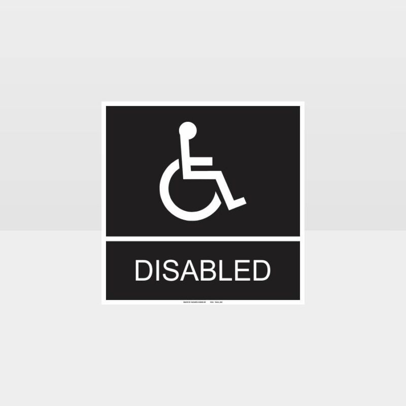 Disabled Toilet Sign