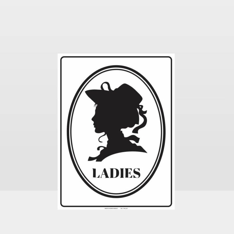 Vintage Ladies Toilet Sign