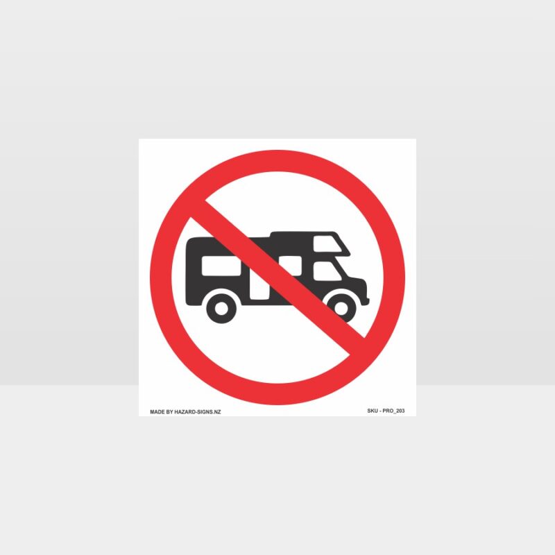 No Campervan Sign