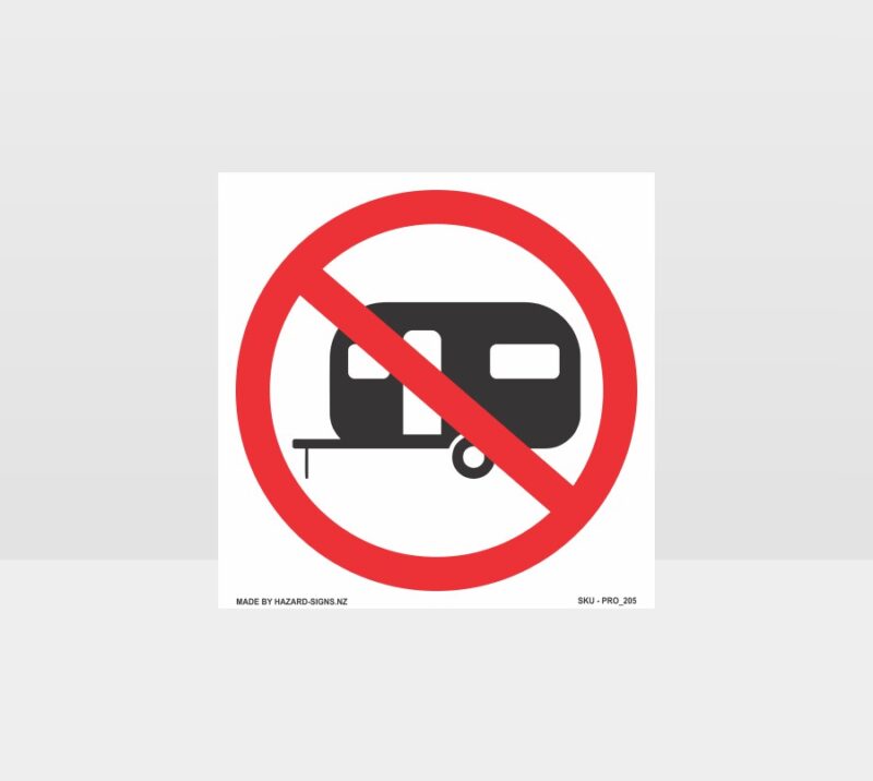 No Caravan Sign