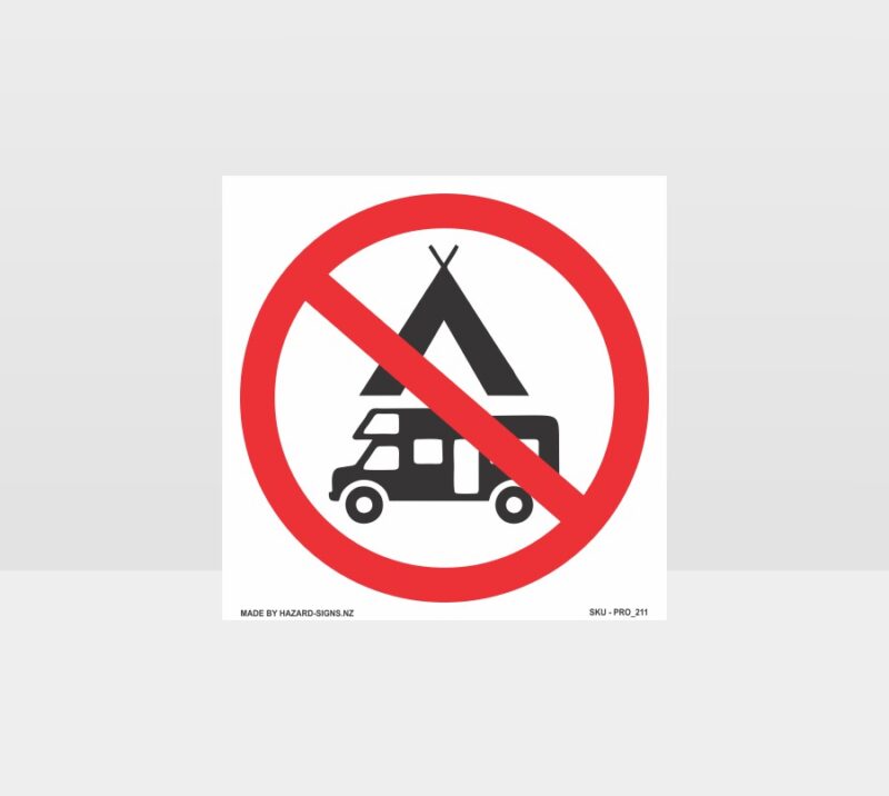 No Camping Allowed Sign