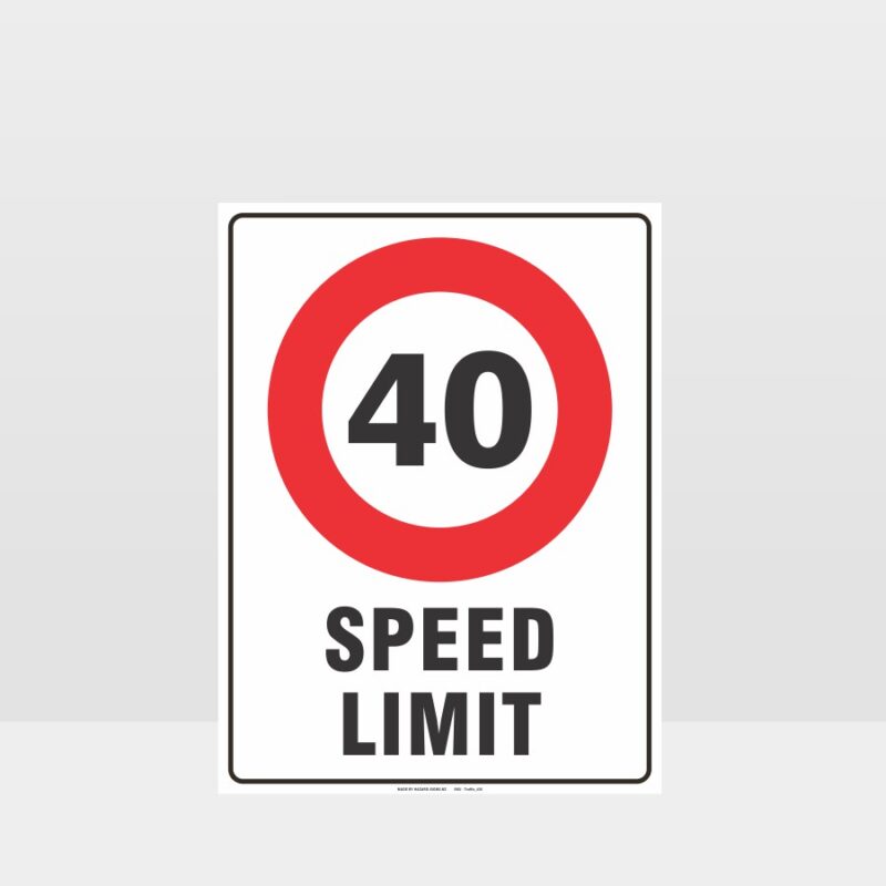 40km Speed Limit Sign