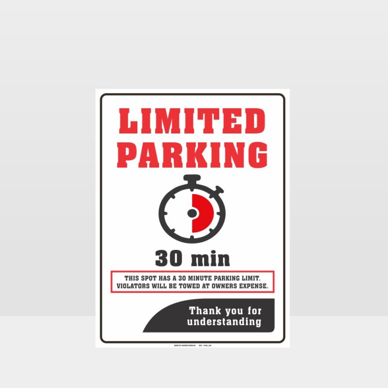 Limited Parking Sign